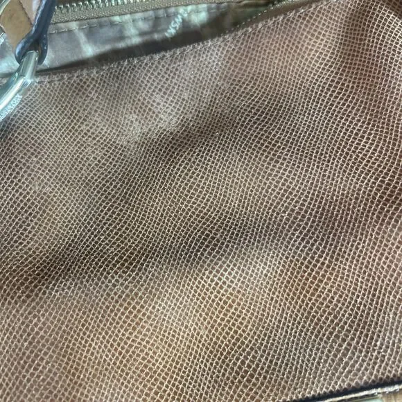 Vintage Makowsky Satchel Bag Brown Leather Large Handbag 16x9x7 Chic Style - Picture 6 of 16